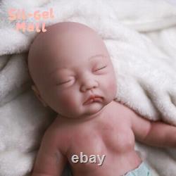 17.7 Realistic Newborn Girl Reborn Baby Dolls Full Platinum Silicone Body Dolls