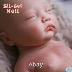 17.7 Realistic Newborn Girl Reborn Baby Dolls Full Platinum Silicone Body Dolls