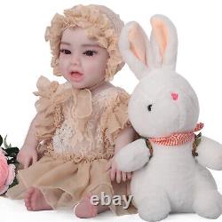 17.7 Silicone Reborn Baby Girl Full Body Silicone Baby Real Newborn Baby Dolls