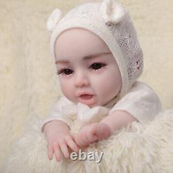 17.7 Silicone Reborn Baby Girl Full Body Silicone Baby Real Newborn Baby Dolls