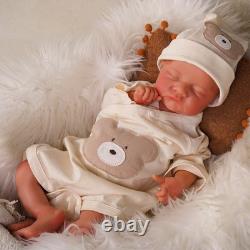 17.72 Inch Full Body Silicone Reborn Baby Dolls Realistic Waterproof Baby Boy