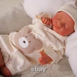17.72 Inch Full Body Silicone Reborn Baby Dolls Realistic Waterproof Baby Boy