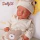 17.72 Inch Newborn Baby Wheaten Color Full Body Silicone Reborn Baby Boy Dolls