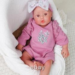 17.7in Lifelike full silicone baby doll reborn doll girl doll toy Christmas gift
