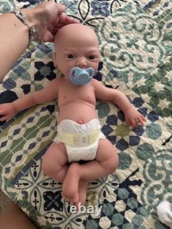17 Inches Full body Platinum Silicone Baby Girl