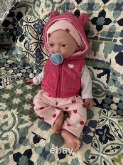 17 Inches Full body Platinum Silicone Baby Girl