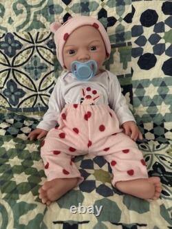 17 Inches Full body Platinum Silicone Baby Girl