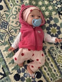 17 Inches Full body Platinum Silicone Baby Girl