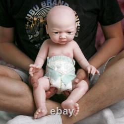 17 Lifelike Full Body Silicone Reborn Baby Waterproof Doll Kids Playmate Toys