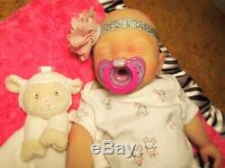 17 Painted Newborn Full Body Silicone Baby Girl Doll Brianna