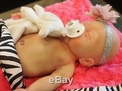 17 Painted Newborn Full Body Silicone Baby Girl Doll Brianna