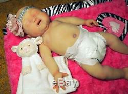 17 Painted Newborn Full Body Silicone Baby Girl Doll Brianna