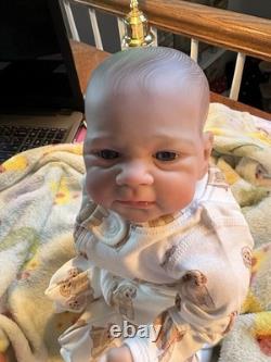 17 Reborn Baby Boy Doll Lifelike Soft Vinyl & Cloth Body 5 Lbs Floppy Newborn