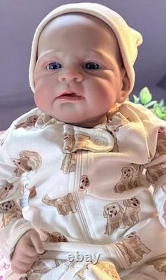17 Reborn Baby Boy Doll Lifelike Soft Vinyl & Cloth Body 5 Lbs Floppy Newborn