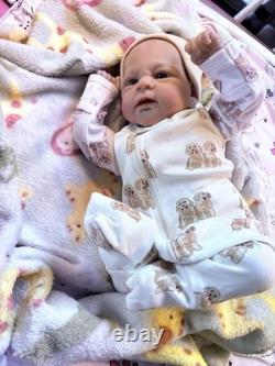 17 Reborn Baby Boy Doll Lifelike Soft Vinyl & Cloth Body 5 Lbs Floppy Newborn
