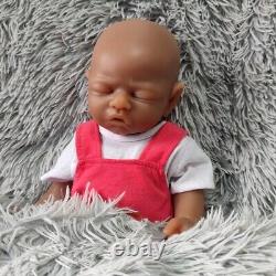 17 inch girl brown skin full body silicone reborn doll simulation baby