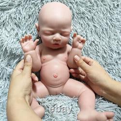 17Cute Baby Full Body Reborn Baby Doll Newborn Gift Soft Silicone Sleeping Girl