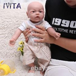 17Lifelike Reborn Baby Boy Infant Full Body Silicone Doll Like A Real Baby