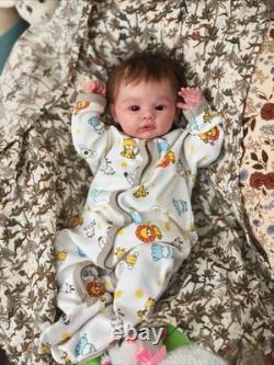 17in Handmade Reborn Baby Doll Rooted Mohair Realistic Girl Boy Newborn Toy GIFT