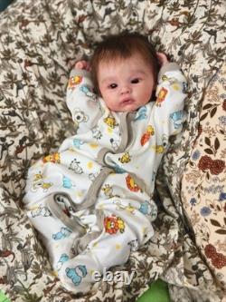 17in Handmade Reborn Baby Doll Rooted Mohair Realistic Girl Boy Newborn Toy GIFT