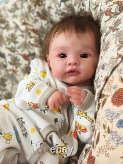 17in Handmade Reborn Baby Doll Rooted Mohair Realistic Girl Boy Newborn Toy GIFT
