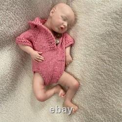 17in Realistic Full Body Silicone Reborn Baby Girl Doll Waterproof Lifelike Gift