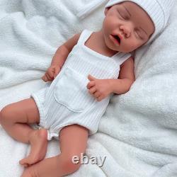 18.1'' Lifelike full silicone reborn baby doll girl doll toys gift handmade