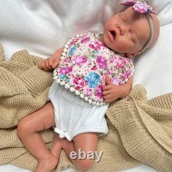 18.1'' Lifelike full silicone reborn baby doll girl doll toys gift handmade