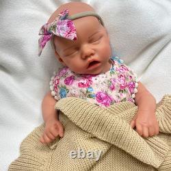 18.1'' Lifelike full silicone reborn baby doll girl doll toys gift handmade