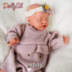 18.11 Inch Floppy Silicone Newborn Baby Girl Soft Body Silicone Reborn Doll