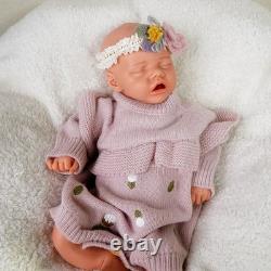 18.11 Inch Floppy Silicone Newborn Baby Girl Soft Body Silicone Reborn Doll