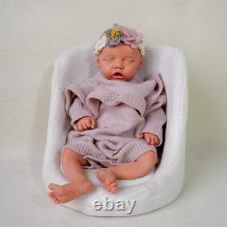 18.11 Inch Floppy Silicone Newborn Baby Girl Soft Body Silicone Reborn Doll