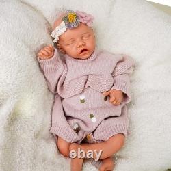 18.11 Inch Floppy Silicone Newborn Baby Girl Soft Body Silicone Reborn Doll