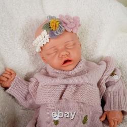 18.11 Inch Floppy Silicone Newborn Baby Girl Soft Body Silicone Reborn Doll