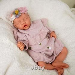 18.11 Inch Floppy Silicone Newborn Baby Girl Soft Body Silicone Reborn Doll