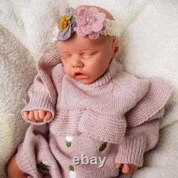 18.11 Inch Floppy Silicone Newborn Baby Girl Soft Body Silicone Reborn Doll