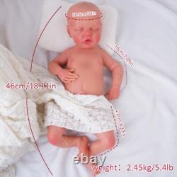 18.11'' solid silicone doll silicone reborn doll silicone girl doll toys gifts