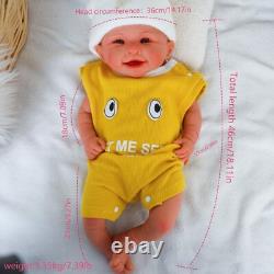 18.11'' solid silicone doll silicone reborn doll silicone girl doll toys gifts