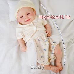 18.11'' solid silicone doll silicone reborn doll silicone girl doll toys gifts