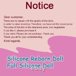 18.11'' solid silicone doll silicone reborn doll silicone girl doll toys gifts