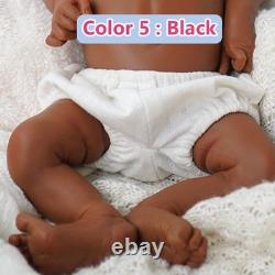 18.3in Lifelike full silicone reborn baby doll boy doll toys gift handmade wash