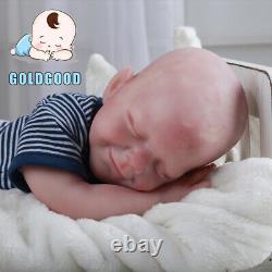 18.5 Full Body Platinum Silicone Reborn Baby Dolls Reborn BOY Doll 6.83lb Baby