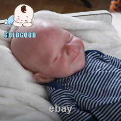 18.5 Full Body Platinum Silicone Reborn Baby Dolls Reborn BOY Doll 6.83lb Baby