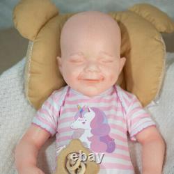 18.5 Full Body Solid Silicone Doll Reborn Baby Dolls Newborn Baby Cute Girl Hot