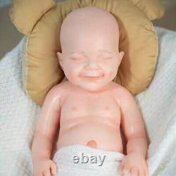 18.5 Full Body Solid Silicone Doll Reborn Baby Dolls Newborn Baby Cute Girl Hot