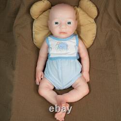 18.5 Newborn BOY Full Body Platinum Silicone Doll Reborn Baby Dolls Hot Sales