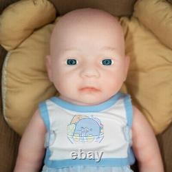 18.5 Newborn BOY Full Body Platinum Silicone Doll Reborn Baby Dolls Hot Sales