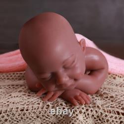 18.5 Newborn Girl Reborn Baby Dolls Full Body Silicone Doll PlaysetsBrown Skin