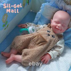 18.5 Platinum Silicone Doll 3.16kg Reborn Baby Dolls Soft Silicone Body BoyDoll