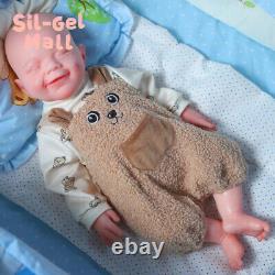 18.5 Platinum Silicone Doll 3.16kg Reborn Baby Dolls Soft Silicone Body BoyDoll